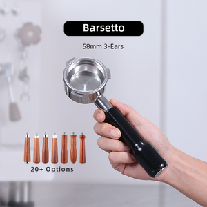 Barsetto 58MM Bottomless 3 Ears Custom Handle Espresso <b>Coffee</b> Portafilter - Product Image 1