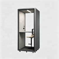 Mini cabine de bureau insonorisée pour la maison, espace de coworking, cabine de réunion blanche pour centre commercial