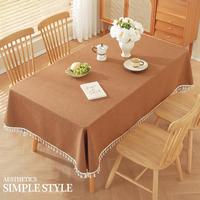 Nappe rectangulaire en lin fin tissé naturel, écologique et durable, pour mariage, banquet, hôtel, décoration de la maison
