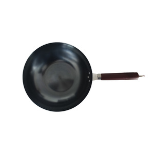 Ensemble de woks en fer non revêtu - 30/32 cm, respectueux de l'environnement, compatible four et induction, <span class=keywords><strong>wok</strong></span> chinois pour la cuisson à la <span class=keywords><strong>wok</strong></span>, pour restaurant et usage domestique - Product Image 3