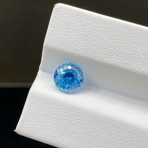 เพชร IGI CVD 1.61 กะรัต VS1 เพชรเม็ดเดี่ยวทรงกลมเจียระไน 129 หน้า สีฟ้าสดใสแฟนซี เพชรเลี้ยงในห้องปฏิบัติการ - Product Image 1