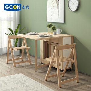 Mesa de Comedor Plegable, Juego de Cocina Ahorrador de Espacio Muebles de Comedor Plegables - Product Image 5