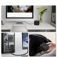 USB 2,0 Altavoces portátiles Mini sistema de sonido para PC Laptop Notebook Plug and Play Pequeños altavoces portátiles para computadora
