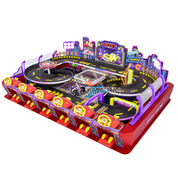 Machine de divertissement intérieur pour enfants, jeu de course sauvage multijoueur, voitures de course à monnayeur avec moteur durable