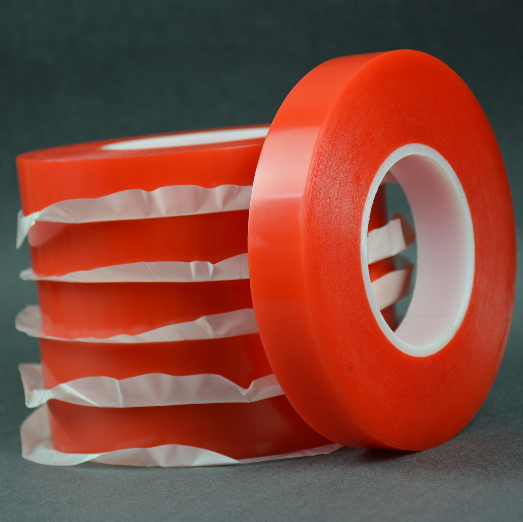 Fita Dupla Face Transparente Clear Double Sided Banner Hemming Pet Tapes Roll