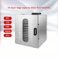 Déshydrateur alimentaire en acier inoxydable de qualité commerciale sèche-linge domestique électrique pour fruits secs thé légumes animaux viande usage domestique