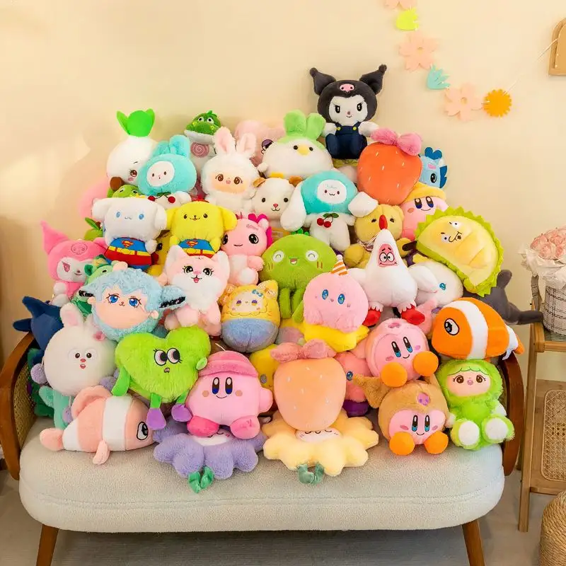 HL venta al por mayor 8 pulgadas 20-25cm dibujos animados Anime muñeco de peluche Pokemoned tamaño pequeño garra máquina juguetes de peluche