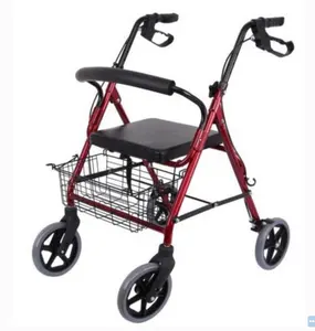 מקורי מפעל רפואי rollator ו rollator חלקי קל משקל rollator ווקר עם מושבי