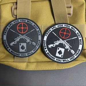 شارة تكتيكية من البي في سي على شكل بندقية قناص، ملصق للحقيبة وشريط للذراع - Product Image 1