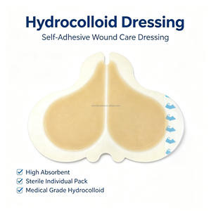 Cerotto Idrocolloidale Medico Monouso Autoadesivo Assorbente per il <span class=keywords><strong>Trattamento</strong></span> di Piaghe <span class=keywords><strong>da</strong></span> <span class=keywords><strong>Decubito</strong></span>, Vesciche e Ferite Minori - Product Image 5