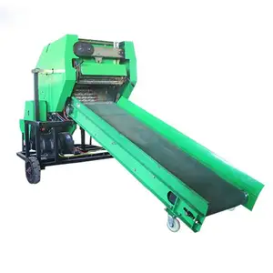 Hot Selling Automatische Hooi Balenpers Machine Gras Kuilvoer Packer Voor Verkoop