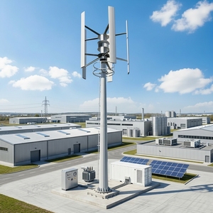 Generador Eólico de Eje Vertical Tipo H de 11.5m de Altura con Aspas de Aluminio, Salida de 380v, 200 Kw H-200kw, Nueva Energía - Product Image 3