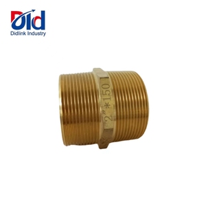 1/8 "1/4" <span class=keywords><strong>3</strong></span>/8 "1/2" <span class=keywords><strong>3</strong></span>/4 "1" Bsp Dubbele Mannelijke Draad Messing Pijp Hex Tepel Fitting Quick Adapter Man Naar Man Verminderen Connector - Product Image 3