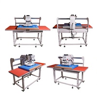Mesin Press Panas Otomatis Pneumatik TianDao Double Station dengan Plat 60x80cm 2-in-1 Auto Buka untuk Kaos, Mug & Topi