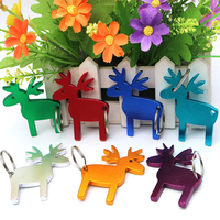 Markdown vente porte-clés de noël mignon ornement de dessin animé en feutre arbre de noël père noël étoile ange Elk porte-clés pendentif bijoux H