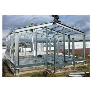 cheap modern building material 6ft 8ft black galva industrial warehouse steel structure canopy design steel structure of vietnam