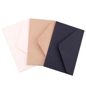 Vintage European Style Kraft Paper <strong>Envelope</strong> Black and White Business Card Invitation and Gift Window <strong>Envelope</strong> - Product Image 1