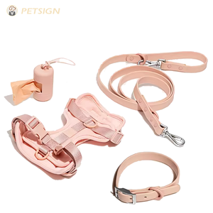 Arnés de Entrenamiento de Lujo para Mascotas, Perros y Gatos, Impermeable, Ecológico, con Logotipo Personalizado, Dispensador de Bolsas para Excrementos de PVC, Collar Cómodo - Product Image 1