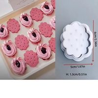Emporte-pièce classique à motif dentelle, moule de cuisson 3D à pression pour la maison, pour pâte à pâtisserie et garniture de petits pains vapeur DIY
