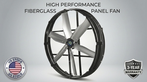 Ventilateur à panneaux en fibre de verre haute performance à entraînement direct, en stock aux États-Unis, garantie 3 ans, pour le refroidissement et le flux d'air des serres - Product Image 4