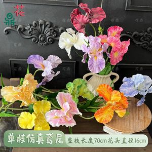 Fleur d'iris artificielle en EVA, branche unique, style moderne, pour décoration de mariage - Product Image 5