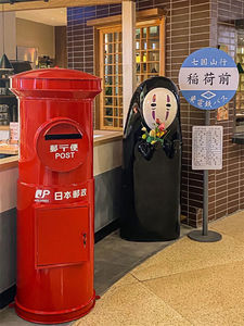 <span class=keywords><strong>Restaurante</strong></span> de <span class=keywords><strong>sushi</strong></span>, tienda de comida japonesa, <span class=keywords><strong>restaurante</strong></span>, centro comercial, escultura de animación de dibujos animados japoneses, estatua de hombre sin rostro personalizada - Product Image 3