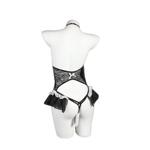 Lingerie Lemon Story, combinaison de demoiselle d'honneur pour femmes, dentelle transparente, entrejambe ouvert, ensemble de chemises de nuit - Product Image 4