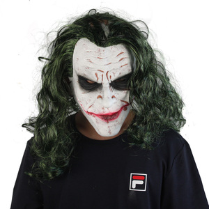 Masque d'horreur effrayant en latex pour Halloween, accessoires de fête, cosplay, chevalier, roi, clown, décoration de tête, costume - Product Image 2