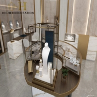 Nouvelle Vitrine de Présentation de Bijoux de Luxe Moderne de Style Chinois avec Éclairage LED pour Boîte à Bagues et Bijoux