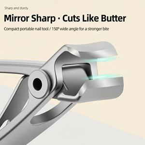 Coupe-ongles épais en acier inoxydable pour ongles durs ou cassants, type professionnel, pour manucure et pédicure - Product Image 6