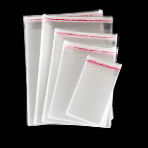 맞춤형 로고 인쇄 <span class=keywords><strong>OPP</strong></span> 백 투명 자가 접착 소형 클리어 폴리 플라스틱 평면 <span class=keywords><strong>OPP</strong></span> 백 - Product Image 1