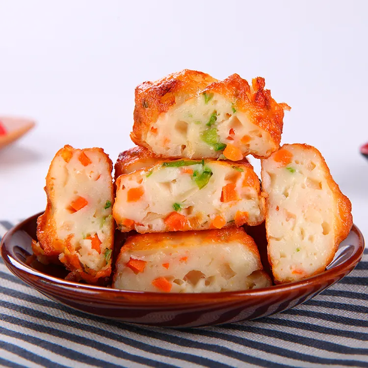 Yüksek kaliteli japonya kızarmış kalamar sebze surimi kek lal dondurulmuş gıda