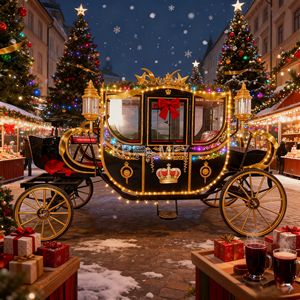 Carruaje de Turismo de Lujo de Alta Calidad 2025, Mini Carruaje de Caballos para Maratón, Transporte Turístico Especial en Venta - Product Image 3