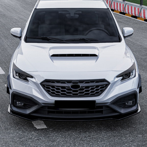 ซูบารุ WRX STI VB 2022+ สติ๊กเกอร์ติดคิ้วไฟหน้า สีดำเปียโน ลายคาร์บอนไฟเบอร์ ABS ติดตั้งด้วยเทปกาว - Product Image 2