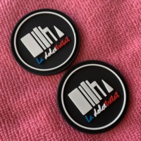 Étiquette en caoutchouc à coudre sur les chaussures avec logo en forme de patte, étiquette en PVC en forme de patte pour vêtements