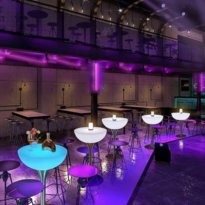 Commercial Furniture 16 Colors Changing Outdoor Furniture Patio <strong>Garden</strong> <strong>bar</strong> <strong>Table</strong> <strong>and</strong> <strong>Stools</strong> Set Furniture - Product Image 5