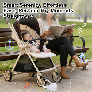 Dondolo Automatico per Passeggino con Macchina del Rumore Bianco - <span class=keywords><strong>Sdraietta</strong></span> Regolabile per <span class=keywords><strong>Culla</strong></span> e Passeggino, Essenziale per Neonati Senza Mani - Product Image 5