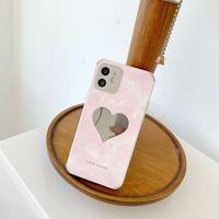 Nouveau Design de mode personnalisé avec miroir en forme de coeur accessoires iPhone housse pour Iphone 11 12 13 14 15 16 17 Pro Max