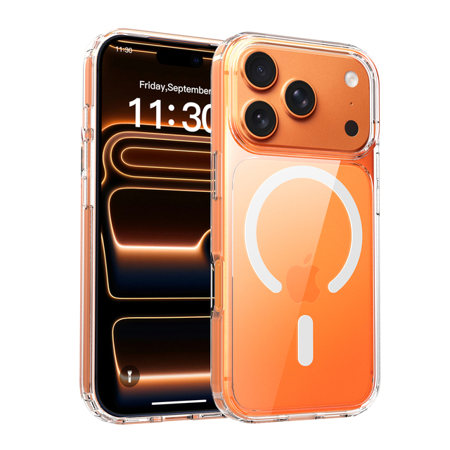 In Stock iPhone 17 Pro Max Case Magnetic Phone Case Transparent Clear Mobile Phone Case Durable Shockproof Cell Phone Case Cover