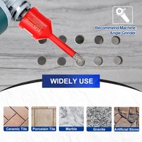 SHDIATOOL Broca de diamante soldada al vacío de 6mm-125mm, broca para mármol, broca de diamante, sierra perforadora para azulejos de cerámica y granito