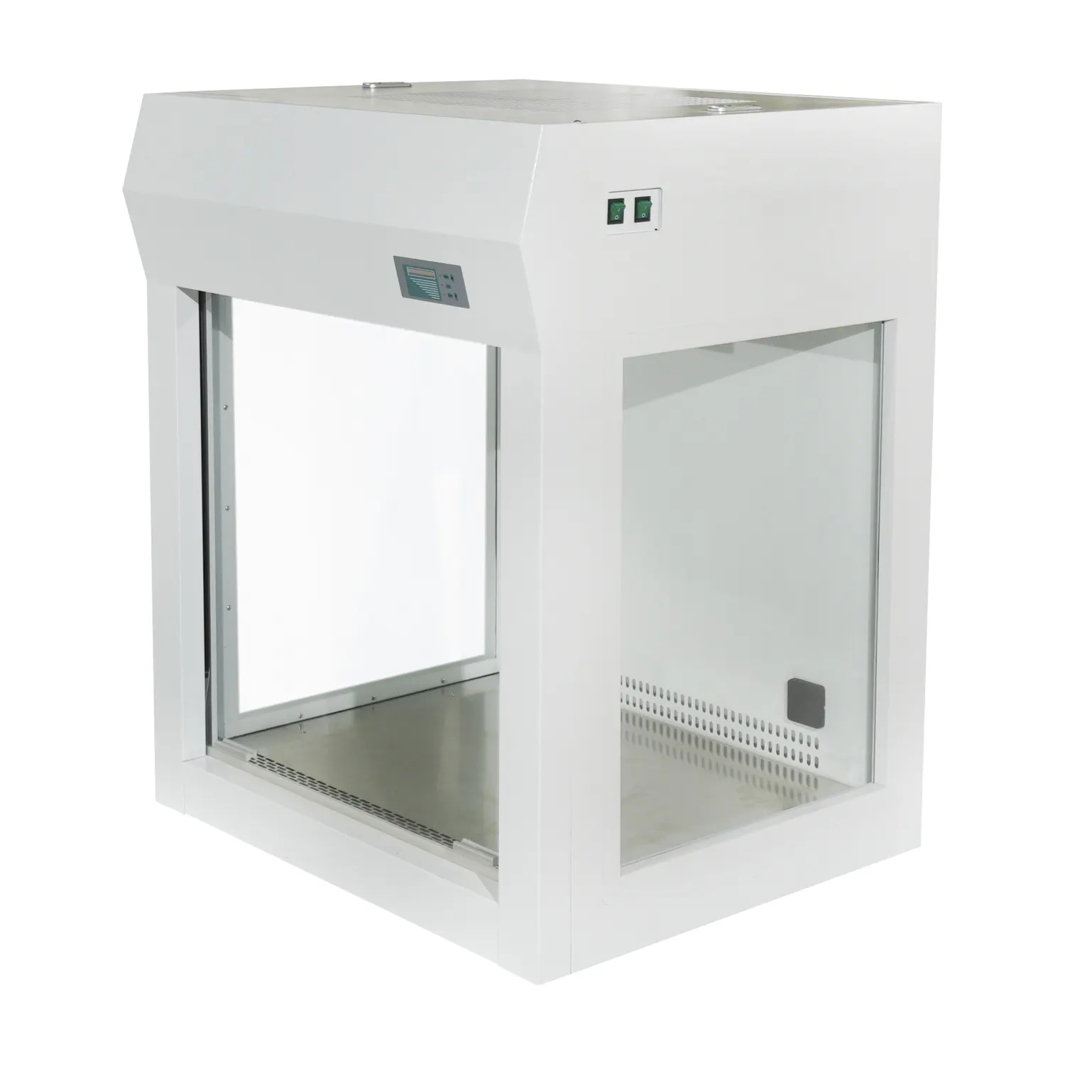 IKEME Nuevos diseños Clase 100 Filtro de escritorio de laboratorio Flujo laminar Micología Gabinete de flujo de aire laminar vertical Campana de flujo laminar HEPA