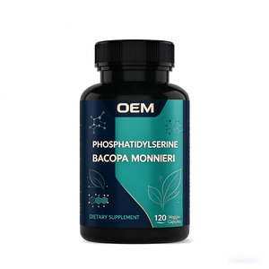 Cápsulas de Fosfatidilserina 400mg y Bacopa Monnieri 400mg, 120 Cápsulas Vegetales, Sin GMO, Suplemento Dietético GMP, OEM ODM - Product Image 1