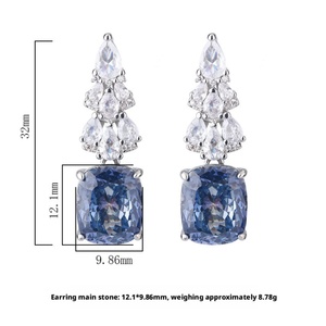 Boucles d'oreilles minimalistes écologiques en cuivre plaqué or avec zircon cubique marron 10*12mm – Nouveauté simple pour le quotidien - Product Image 2