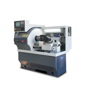 Ck6132A vendita calda tornio CNC di piccole dimensioni grande funzione 4/6 torretta stazione, alimentatore bar, mandrino idraulico, sistema SIEMENS