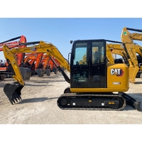 Mini Excavadora Usada Original de Alta Calidad CAT 306E en Buen Estado, Marca Reconocida, Excavadora de Orugas Pequeña CAT de Segunda Mano de 6 Toneladas