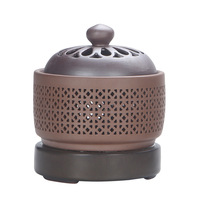 Brûleur d'Encens Électrique à Bakhoor Religieux Écologique en Céramique Personnalisé de Style Antique avec Veilleuse pour la Décoration Intérieure