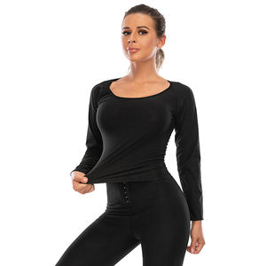 Traje de Sauna de manga larga para mujer, ejercicio físico, Sauna, traje de sudor, de Sauna Top, gimnasio, entrenamiento, chaqueta de sudor - Product Image 6