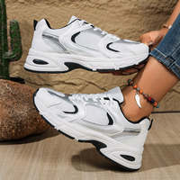 Chaussures de marche classiques unisexes rétro à plateforme épaisse, baskets respirantes antidérapantes décontractées