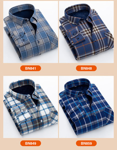 <span class=keywords><strong>Chemise</strong></span> <span class=keywords><strong>Homme</strong></span> Originale Décontractée Coupe Slim en <span class=keywords><strong>Velours</strong></span> Uni, Épaisse et Doublée Polaire, à Carreaux, Manches Longues, Automne et Hiver - Product Image 5