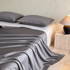 Ensemble de literie de luxe 100% coton 300 fils/cm² certifié OEKO-TEX 100, 4 pièces, comprenant un <span class=keywords><strong>drap</strong></span> plat, un <span class=keywords><strong>drap</strong></span>-<span class=keywords><strong>housse</strong></span> et des taies d'oreiller - Vente flash - Product Image 2